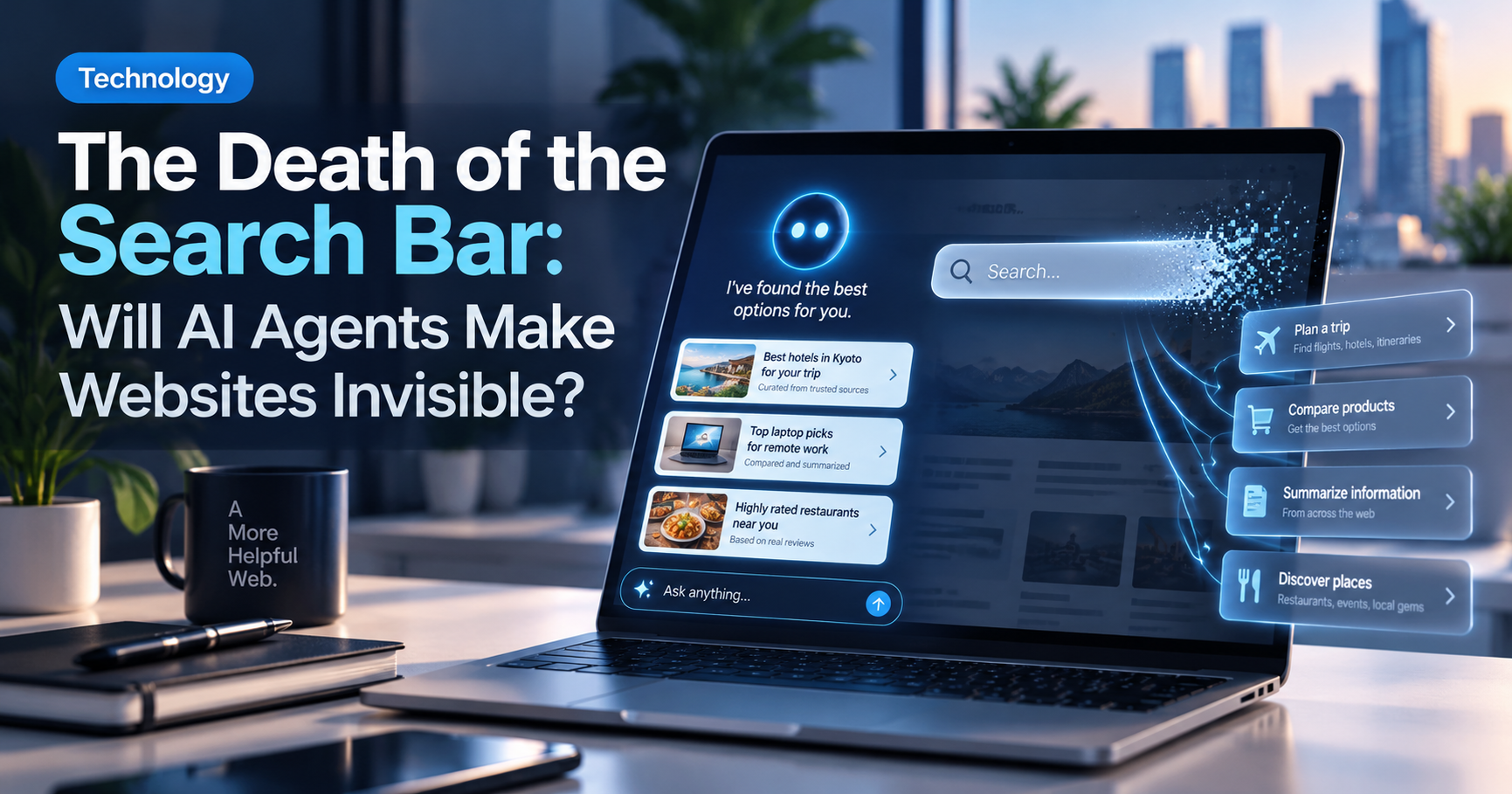 The Death of the Search Bar: Will AI Agents Make Websites Invisible?